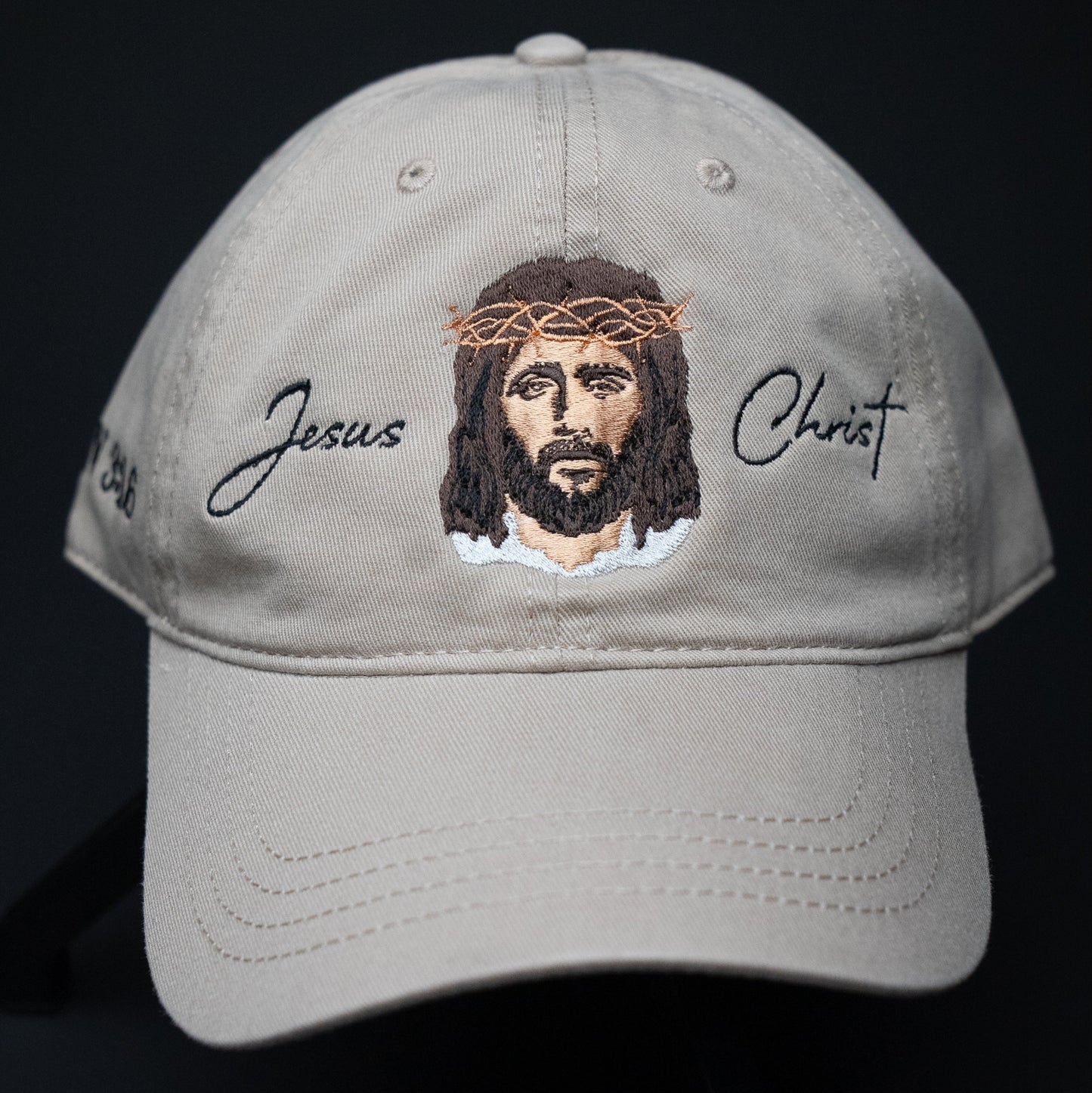 Jesus Christ CAP (DAD HAT BEIGE/TAN)