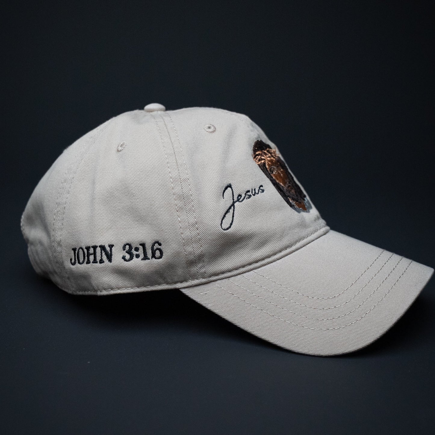 Jesus Christ CAP (DAD HAT BEIGE/TAN)