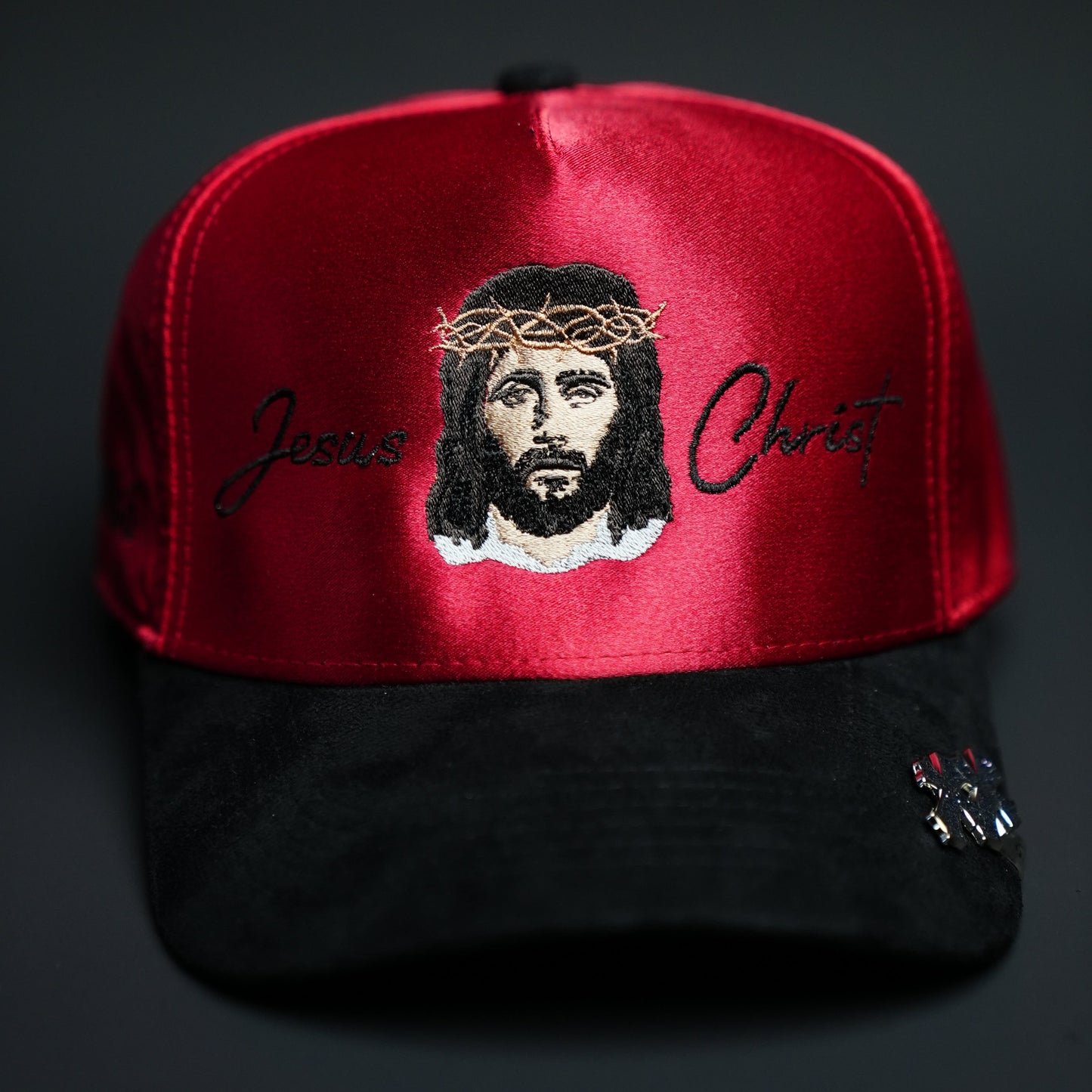 Jesus Christ Hat (RED SATIN)