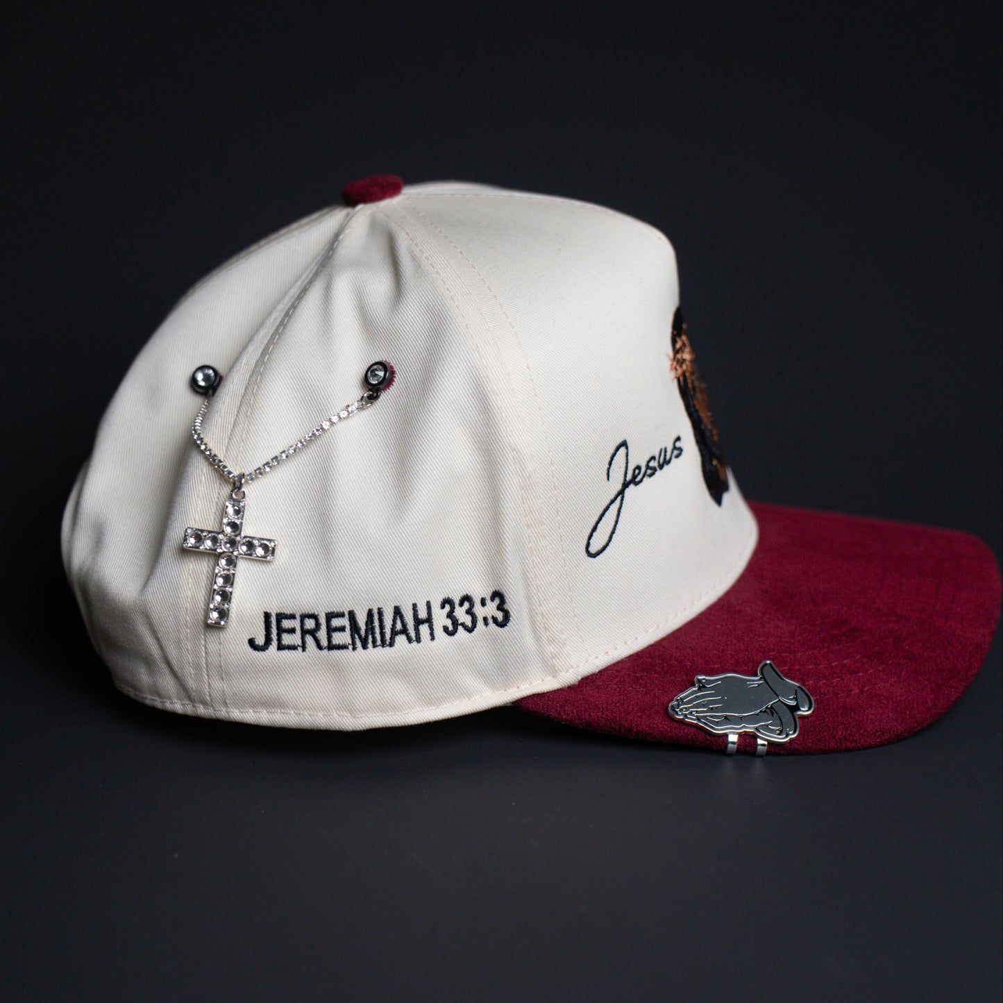 Jesus Christ Suede Hat (Blood of Christ)