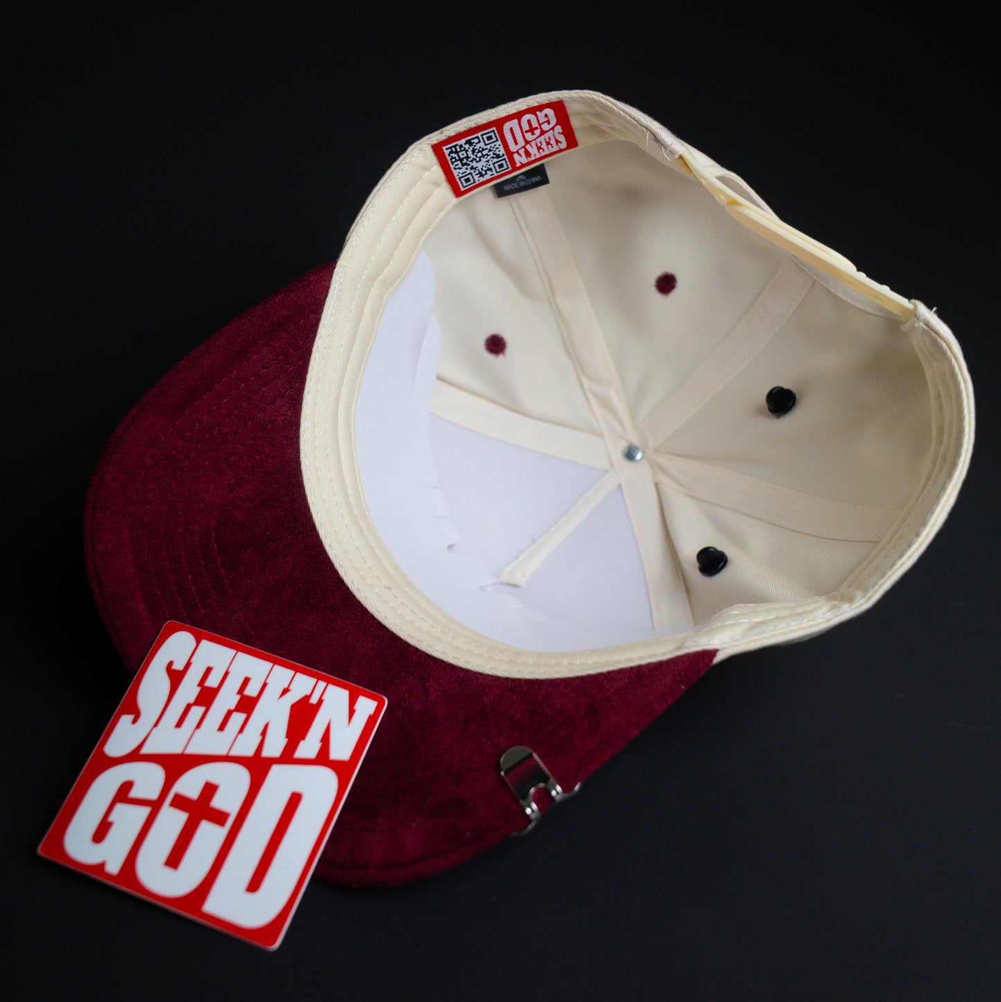 Jesus Christ Suede Hat (Blood of Christ)