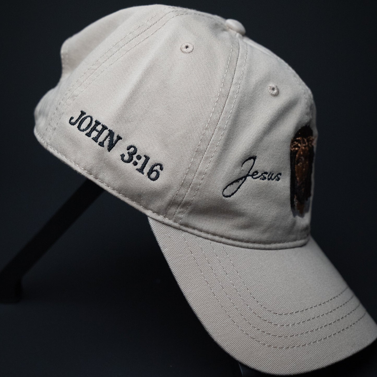 Jesus Christ CAP (DAD HAT BEIGE/TAN)