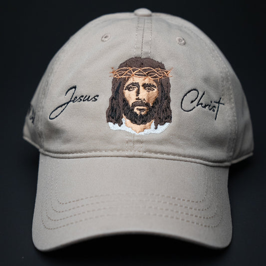 Jesus Christ CAP (DAD HAT BEIGE/TAN)