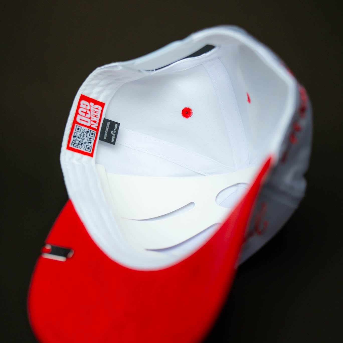 Jesus Christ Hat (WHITE WITH RED)