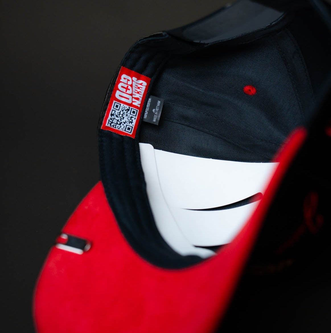 Jesus Christ Hat (BLACK RED BOTTOM)