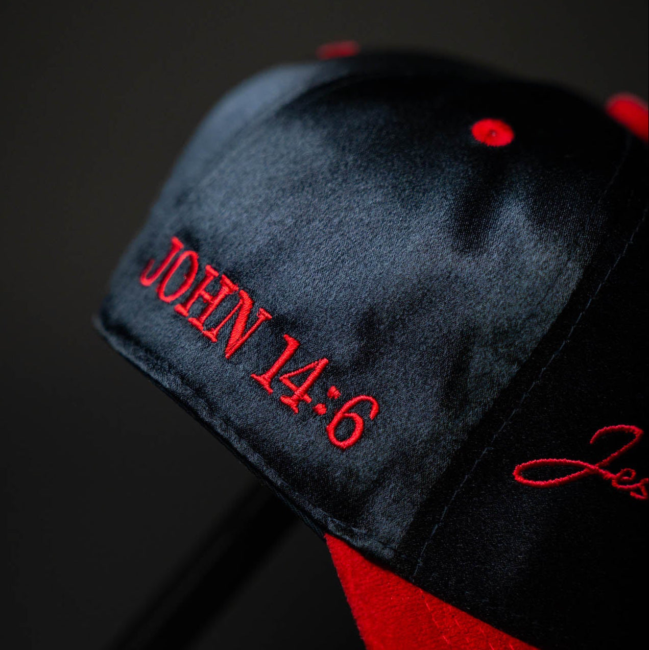 Jesus Christ Hat (BLACK WITH RED)