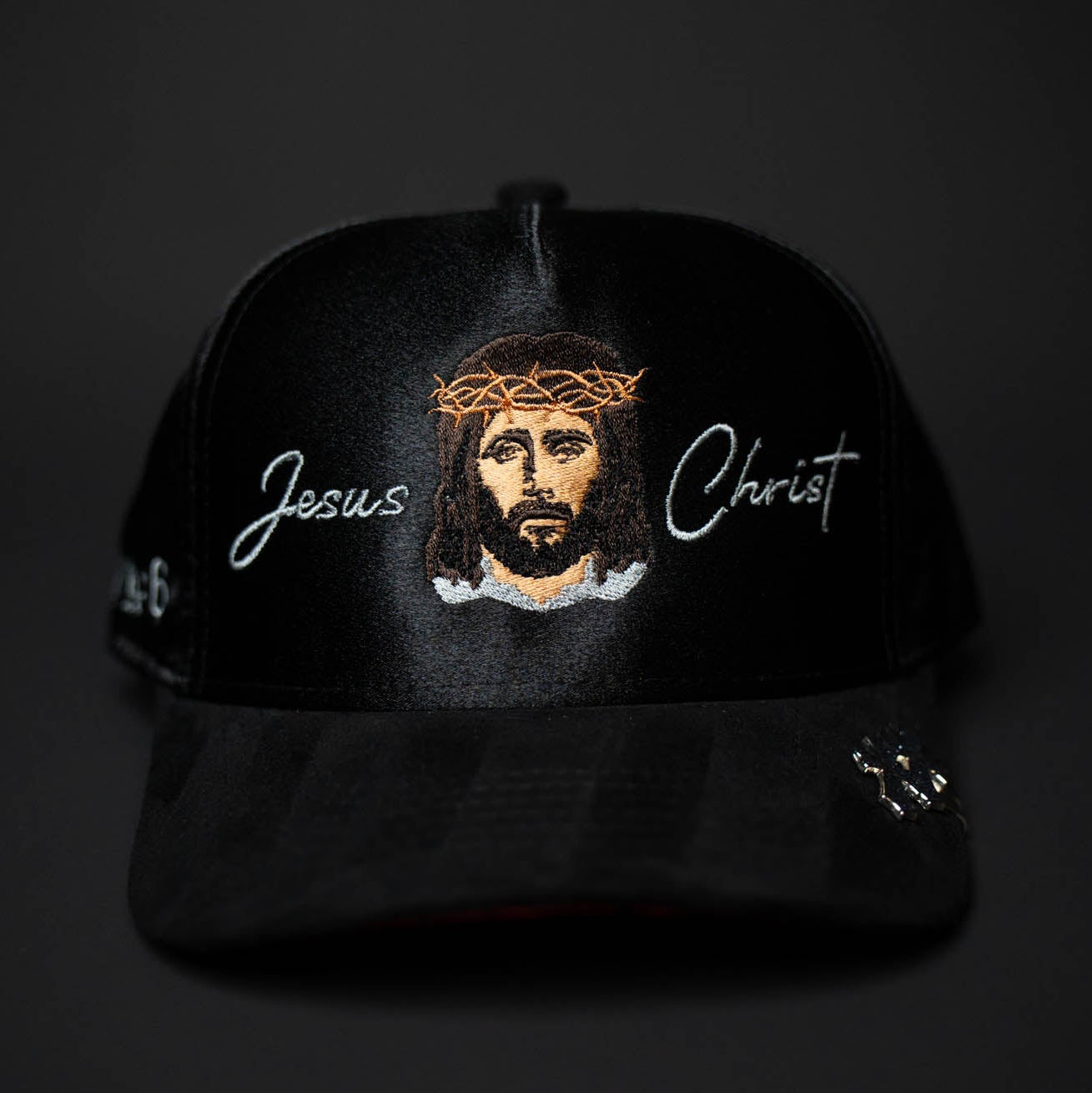 Jesus Christ Hat (BLACK RED BOTTOM)
