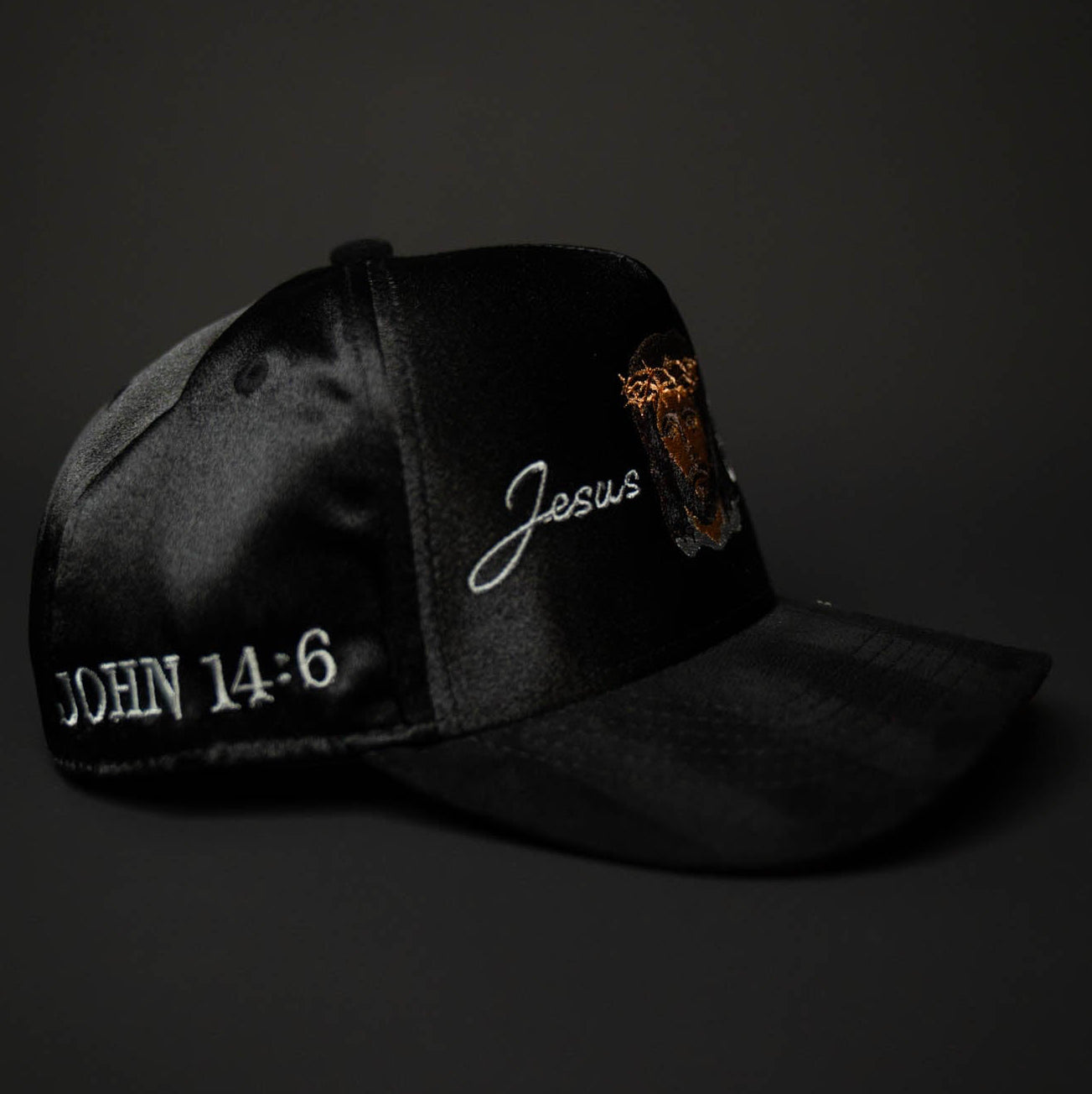 Jesus Christ Hat (BLACK RED BOTTOM)