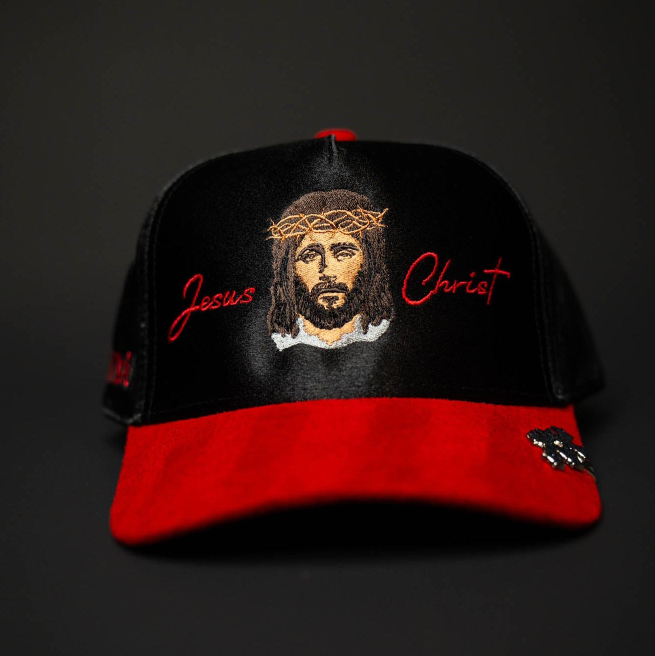 Jesus Christ Hat (BLACK WITH RED)