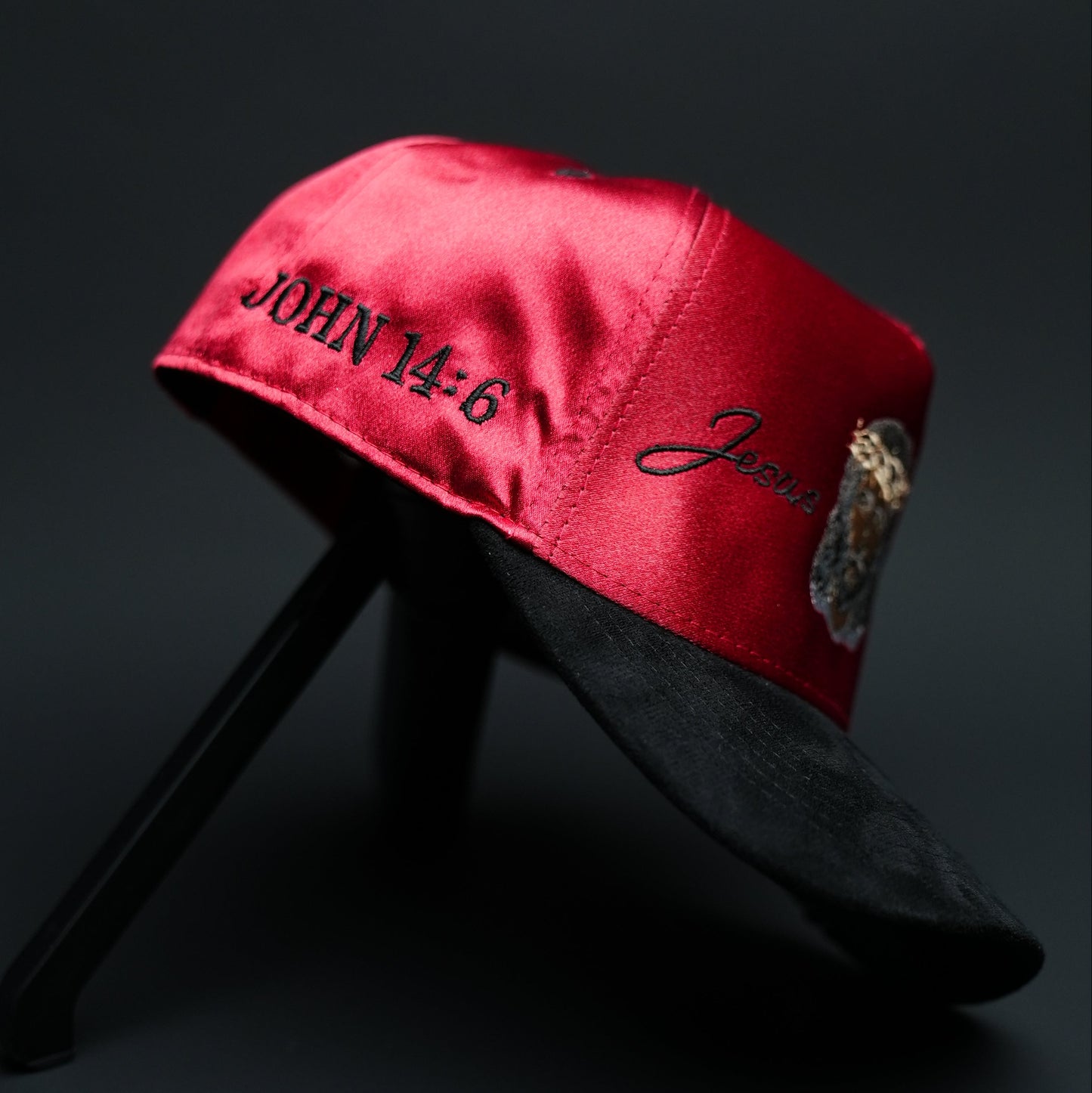 Jesus Christ Hat (RED SATIN)