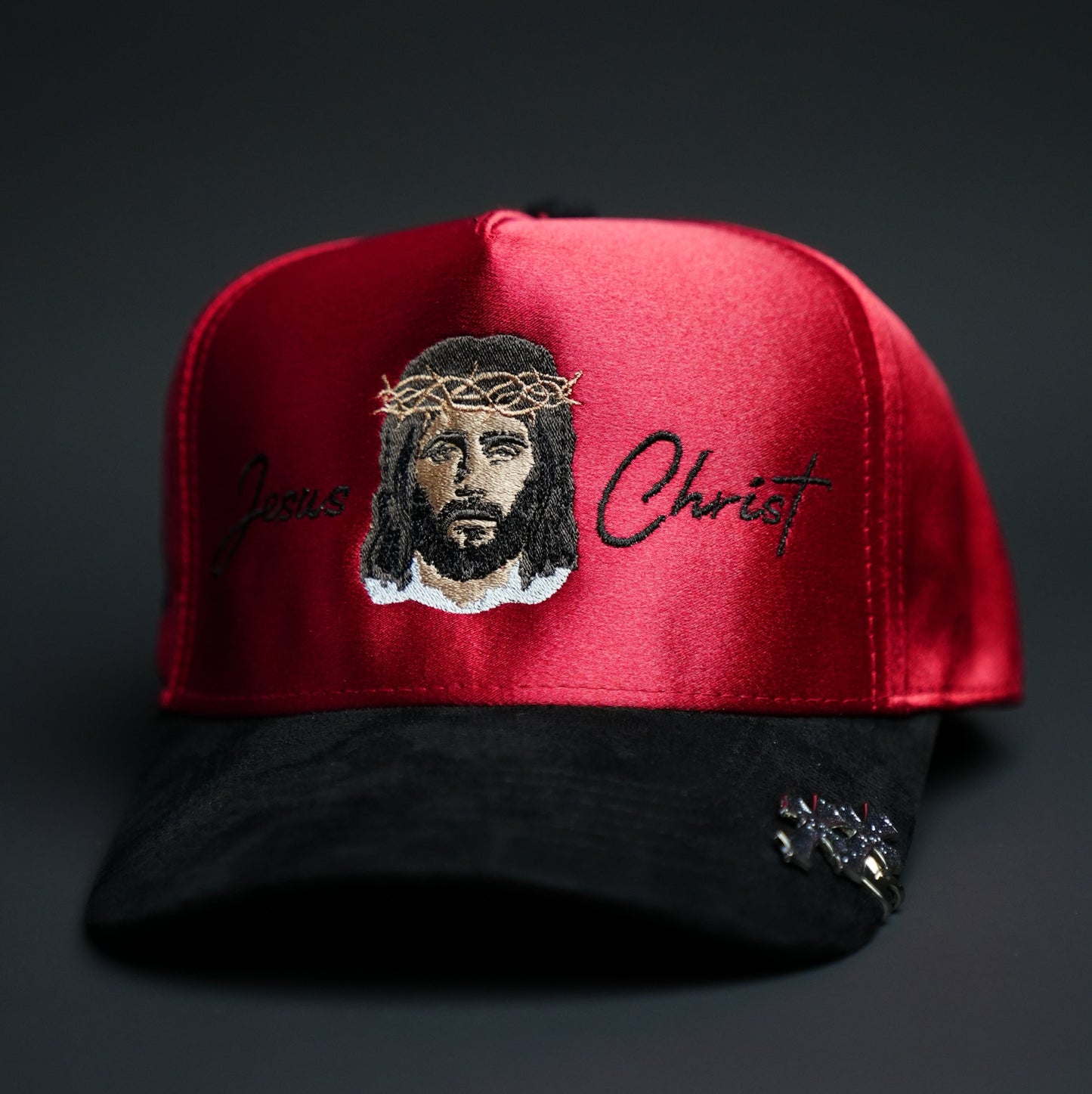 Jesus Christ Hat (RED SATIN)