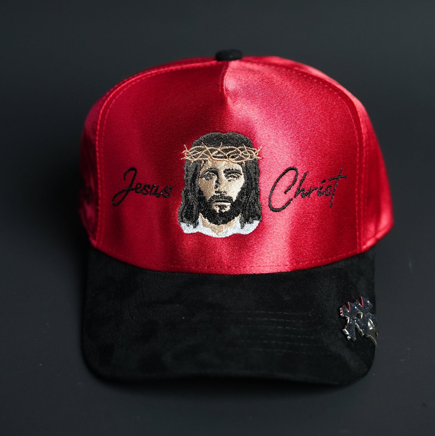 Jesus Christ Hat (RED SATIN)