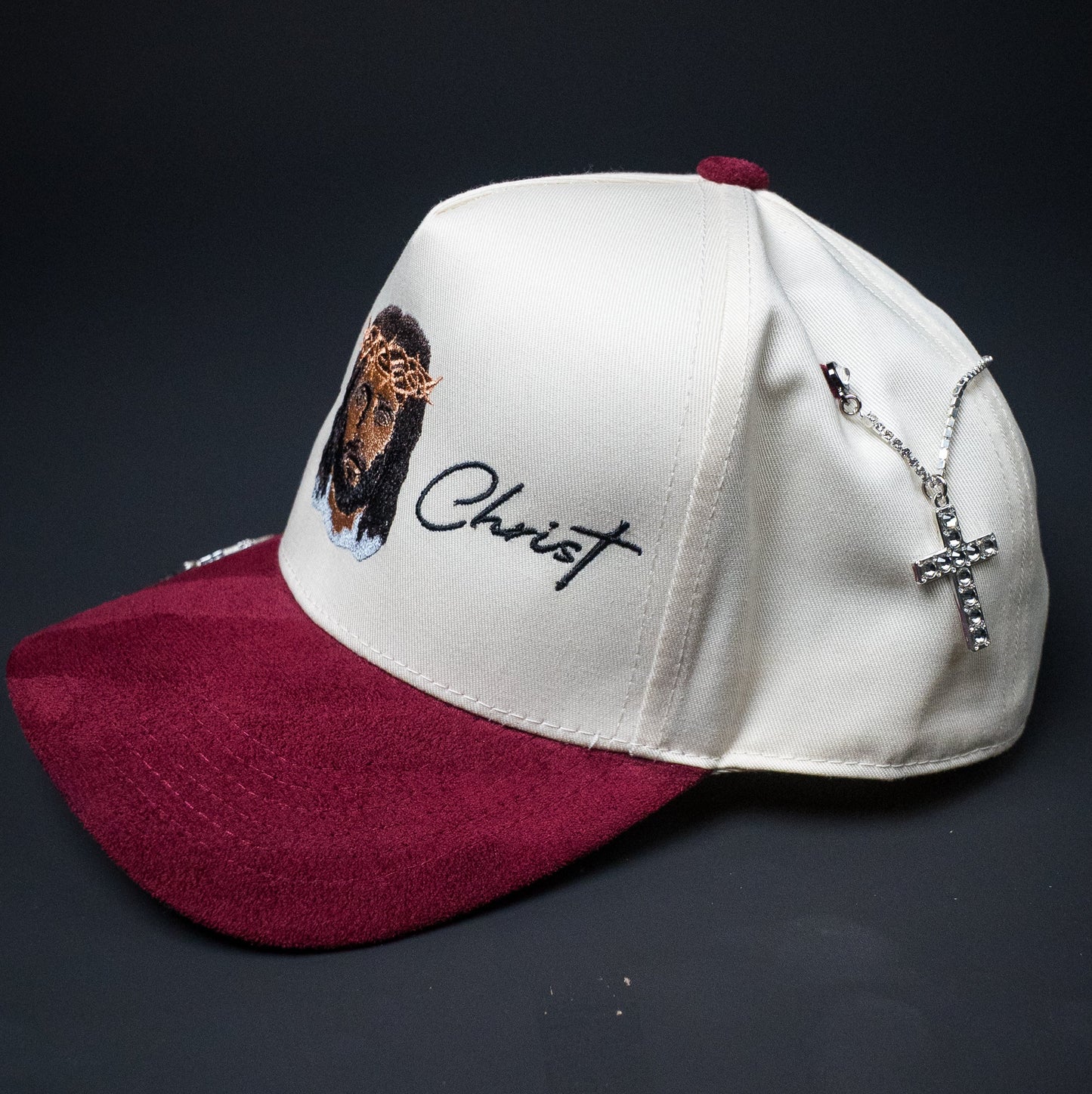 Jesus Christ Suede Hat (Blood of Christ)